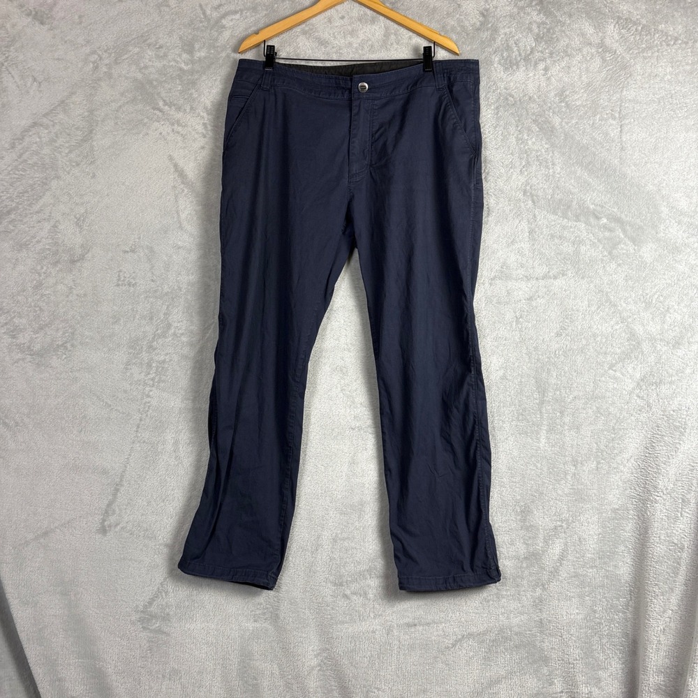 KUHL Mens Navy Blue Cotton Blend Stretch Hiking Travel Utility Pants 38x30